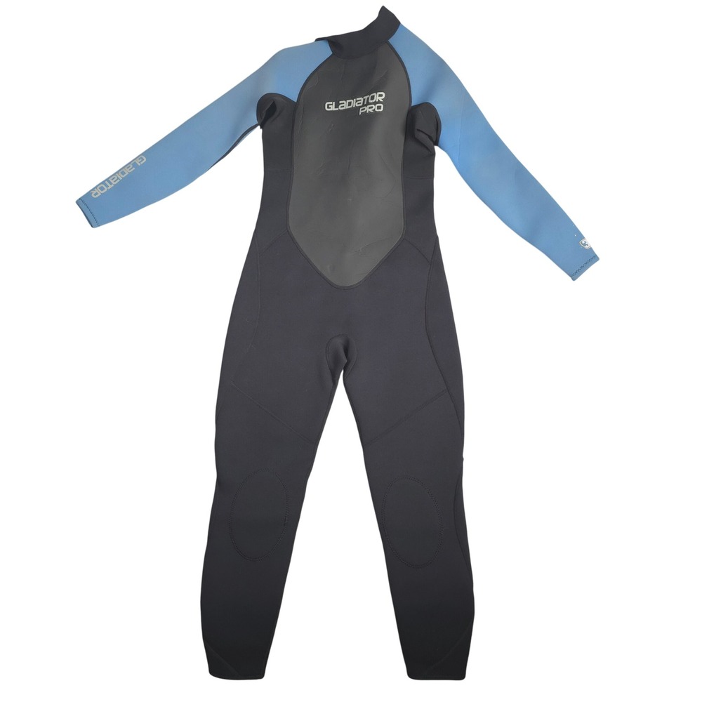 Gladiator Pro Wetsuit 3/2mm Full Body Scuba‎ Diving Surfing Blue Black Size 14